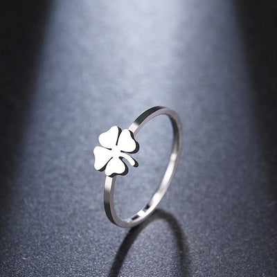 Anillo Trébol en Plata
